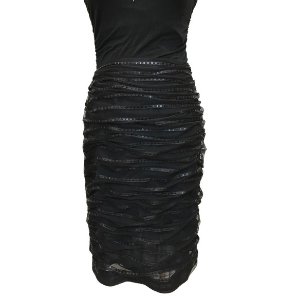 𝅺kay Unger Black Sequin Cocktail Skirt - Picture 4 of 4